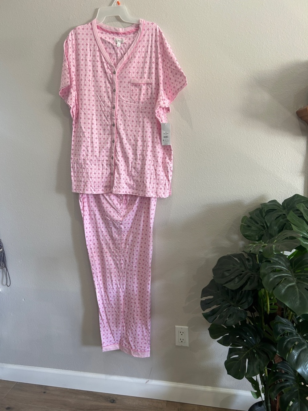 Pink Printed Pajama Set